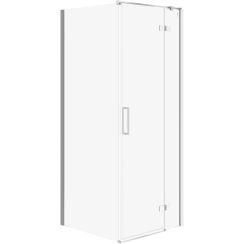 Cersanit City cabină de duș 80x80 cm pătrat crom luciu/sticlă transparentă S584-105