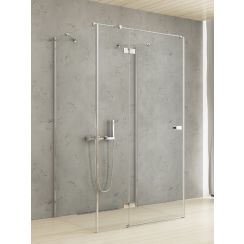 New Trendy Reflexa cabină de duș 90x80 cm dreptunghiular crom luciu/sticlă transparentă EXK-5201