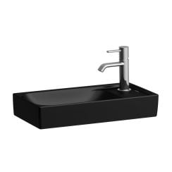 Laufen Meda lavoar 46x23.5 cm dreptunghiular clasică-mobilier negru mat H8151137161141