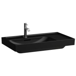 Laufen Meda lavoar 80x46 cm dreptunghiular clasică-mobilier negru mat H8171167161041