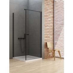 New Trendy New Soleo Black cabină de duș 120x80 cm dreptunghiular negru mat/sticlă transparentă D-0230A/D-0149B-WP