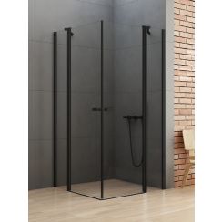 New Trendy New Soleo Black cabină de duș 110x90 cm dreptunghiular negru mat/sticlă transparentă K-0761
