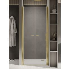 New Trendy New Soleo Light Gold uși de duș 170 cm înclinabilă auriu luciu/sticlă transparentă D-0526A