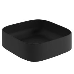 Kludi Resa C lavoar cu dop 40x40 cm pătrat de blat negru 58CW3039