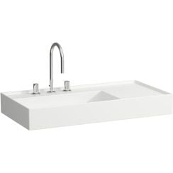 Laufen Kartell lavoar 90x46 cm dreptunghiular clasică-mobilier alb luciu H8183380001121