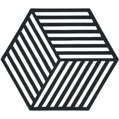 Zone Denmark Hexagon suport de bucătărie 16x14x cm negru 330135