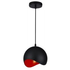 GTV Mavia lampă suspendată 1x40 W negru OS-MAV-12-DEC