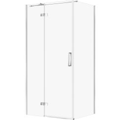 Cersanit City cabină de duș 100x80 cm dreptunghiular crom luciu/sticlă transparentă S584-095