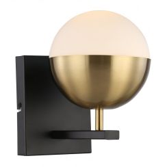GTV Abies lampă de perete 1x40 W negru-auriu OS-ABIESW-40-DEC
