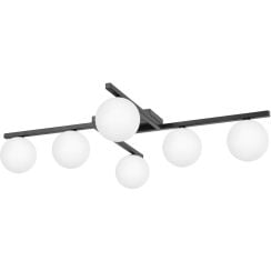 Kaja Korfu lampă de tavan 6x10 W alb-negru K-5461