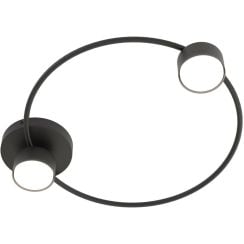 Emibig Lucio lampă de tavan 2x12 W negru 1450/2