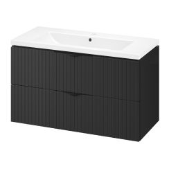 Cersanit (produkt bez serii) lavoar cu dulap 100 cm negru S801588