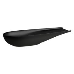 Laufen Il Bagno Alessi lavoar 100x38 cm ovale de blat negru mat H8189747161121