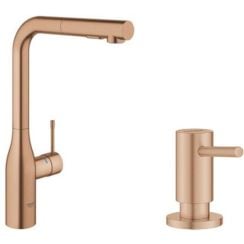 Set baterie bucătărie Grohe Essence 30270DL0, dozator de lichid Grohe Cosmopolitan 40535DL0