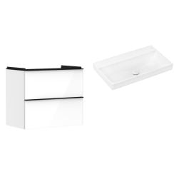 Set dulap Hansgrohe Xelu Q 54027670, lavoar Hansgrohe Xelu Q 61021450