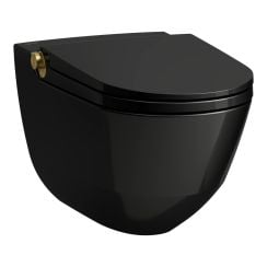 Laufen Cleanet Riva toaletă cu spălare agăţat fără margine negru H8206910220001