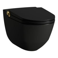 Laufen Cleanet Riva toaletă cu spălare agăţat fără margine negru H8206917170001