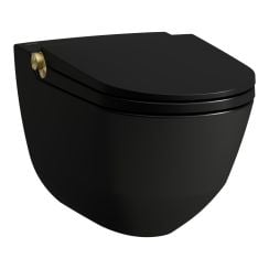 Laufen Cleanet Riva toaletă cu spălare agăţat fără margine negru H8206917180001