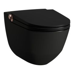 Laufen Cleanet Riva toaletă cu spălare agăţat fără margine negru H8206917190001