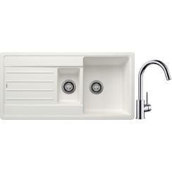 Set chiuvetă din granit Blanco Legra 6 S 522209, baterie bucătărie Blanco Mida 517742