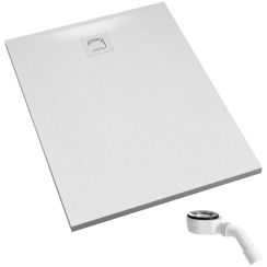 Schedpol Majestic White Stone cădiță de duș dreptunghiulară cu sifon 120x90 cm alb 3.3517/B/ST-M6/B