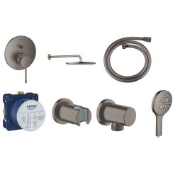 Set cap de duș cu braț Grohe Rainshower 26066AL0, baterie cadă-duș Grohe Essence 24058AL1, 26574AL0, 27057AL0, 35600000, 27074AL0, 28362A01
