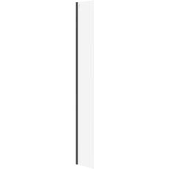 Cersanit Mille perete cabină de duș walk-in 30 cm negru mat/sticla transparentă S161-015