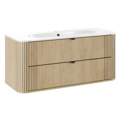 Set dulap Comad Ovalia Cremona OVALIA CREMONA 82-120-46-2S, lavoar Comad Pure PURE WHITE GLOSS UM 120-46