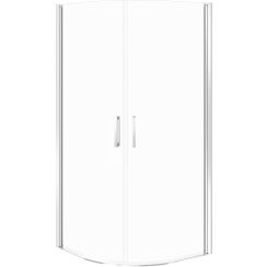 Cersanit Moduo cabină de duș 80x80 cm semicircular crom luciu/sticlă transparentă S162-018