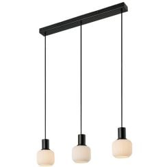 Nordlux Milford lampă suspendată 3x25 W negru 2412623003