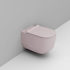 Ceramica Dolomite Alba vas wc agăţat fără margine roz D502565