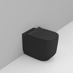 Ceramica Dolomite Alba vas wc stativă fără margine negru mat D503181