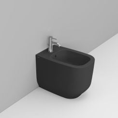 Ceramica Dolomite Alba bideu stativ negru D503581