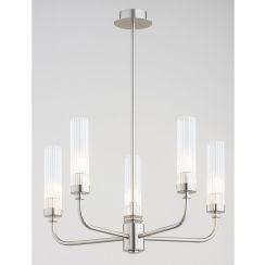 Argon Preston lampă suspendată 5x7 W transparent-nichel 2198