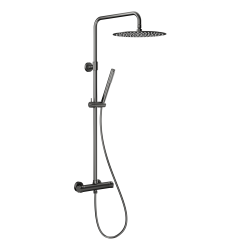 KFA Armatura Moza Gun Metal Grey set de duș perete cu termostat cu duș de ploaie grafit 5736-920-61