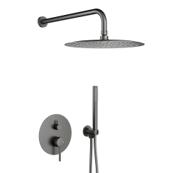 KFA Armatura Moza Gun Metal Grey set de duș ascuns cu duș de ploaie grafit 5039-501-61