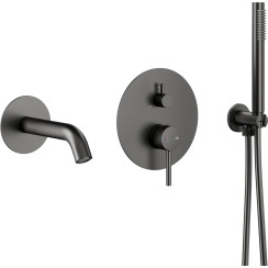 KFA Armatura Moza Gun Metal Grey set cadă și duș ascuns grafit 5039-401-61