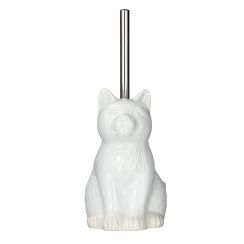 Wenko Cat perie de toaletă stativ alb 24144100