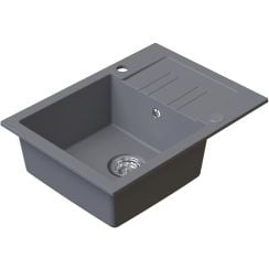 Ruvetti Pino chiuvetă din granit 60x44 cm gri/grafit/onix 3001PI_GR120_W