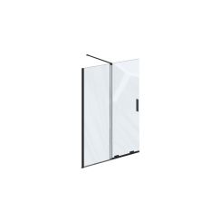 Ravak Roll perete cabină de duș walk-in 120 cm negru mat/sticla transparentă X9WVG0300Z1