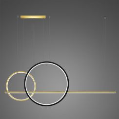 Altavola Design Linea lampă suspendată 3x57 W negru-auriu LA087/P2X_60_40_150_3k_gold_black