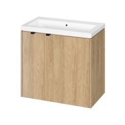 Cersanit Ovida lavoar cu dulap 80 cm stejar S4047-006