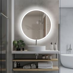 Venti Ring oglindă 60x60 cm rotund cu iluminare 5907722357137