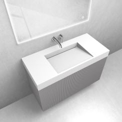 Set lavoar Oltens Stila 40003900, dulap Oltens Lun 60029900