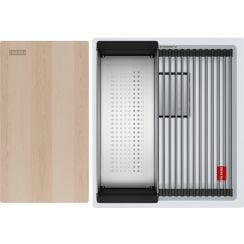 Franke Kanon chiuvetă din granit 46x41 cm alb 125.0749.645