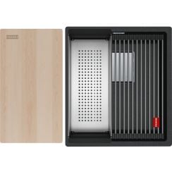 Franke Kanon chiuvetă din granit 46x41 cm gri/grafit/onix 125.0749.650