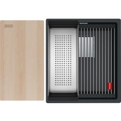 Franke Kanon chiuvetă din granit 46x41 cm negru 125.0749.651