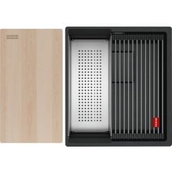 Franke Kanon chiuvetă din granit 46x41 cm gri/grafit/onix 125.0749.654