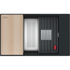 Franke Kanon chiuvetă din granit 76x46 cm negru 125.0749.671