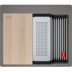 Franke Kanon chiuvetă din granit 59x51 cm gri/grafit/onix 114.0749.558